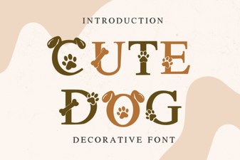 Adorable Dog-Themed Fonts for Creative Design Projects