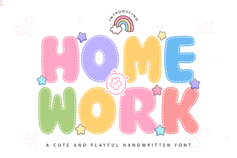 Adorable Homework Fonts for Fun and Creative School Projects