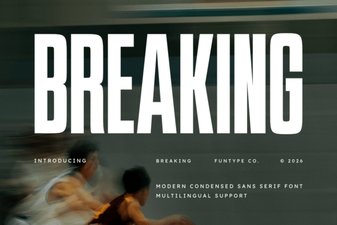 Breaking Font: Bold Typography for Creative Design Projects