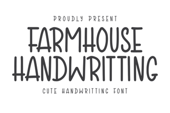 Farmhouse Handwriting Font for Rustic Design Projects