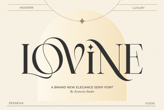 Lovine Font: Elegant Typeface for Modern Creative Projects