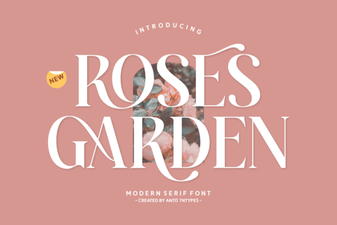 Beautiful Roses Garden Font for Elegant Creative Projects